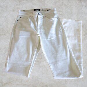 7 For All Mankind Like New Slimmy Luxe Performance Mens White Jeans